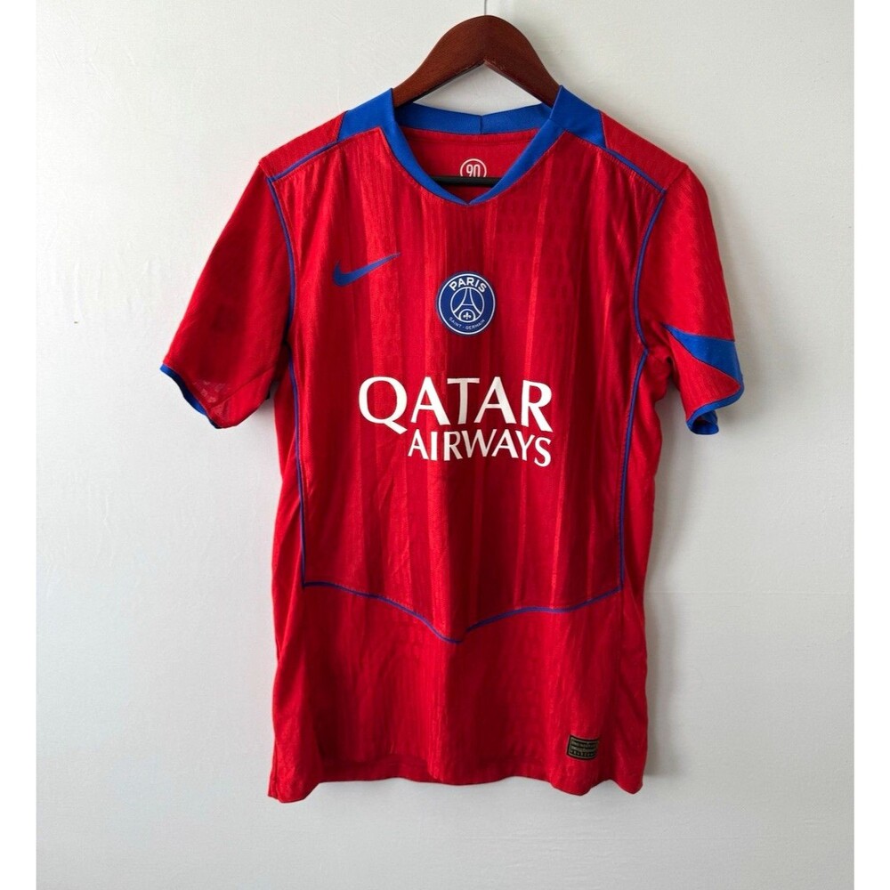 Nike Paris Saint-Germain PSG Dri-FIT ADV Red Jersey Qatar Airways Ligue 1 90